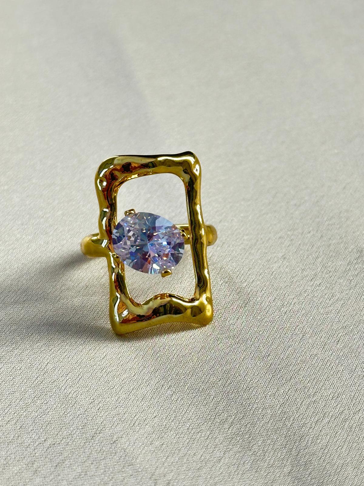 Premium Gold-Plated Adjustable Finger Ring