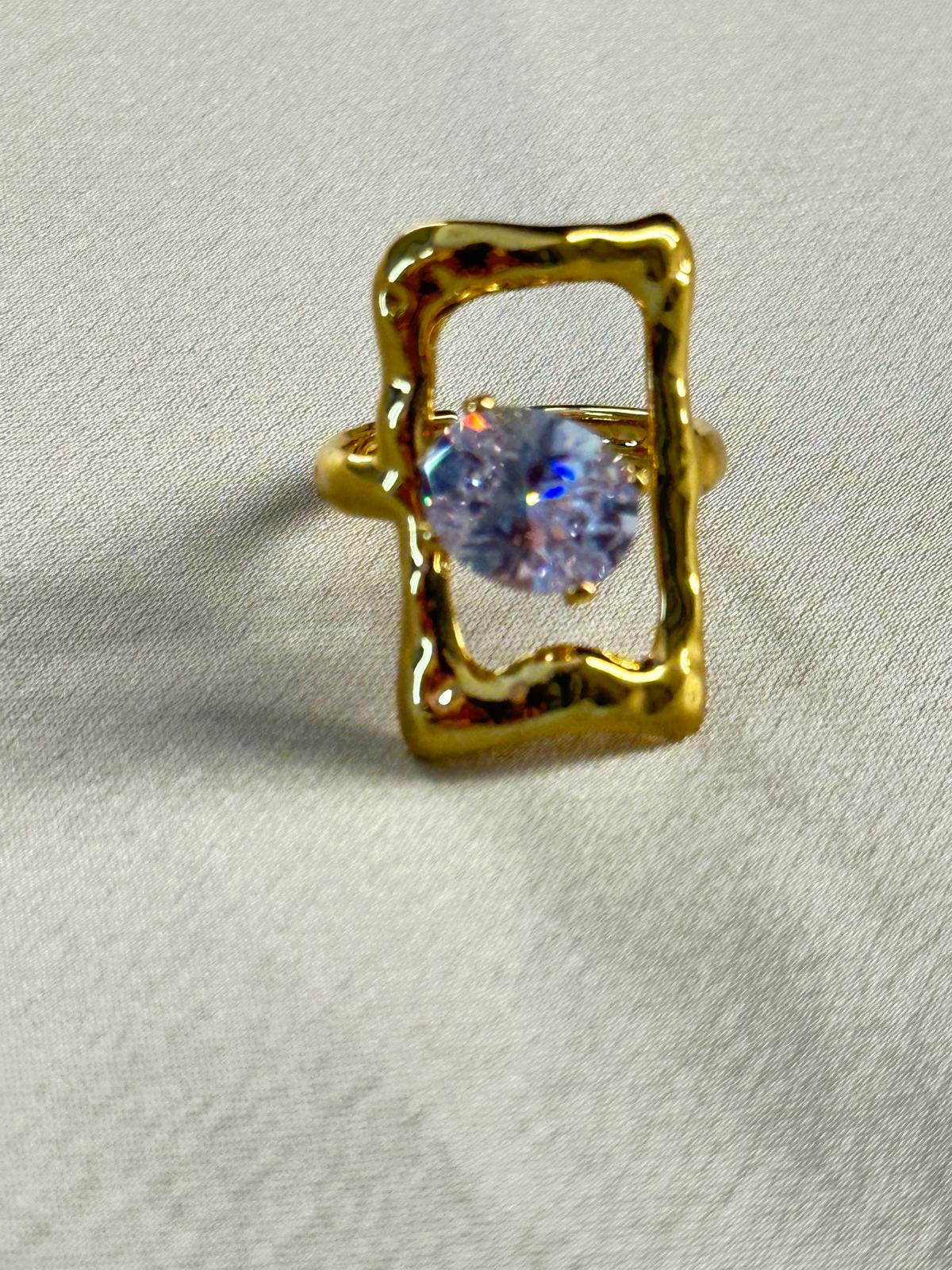Premium Gold-Plated Adjustable Finger Ring