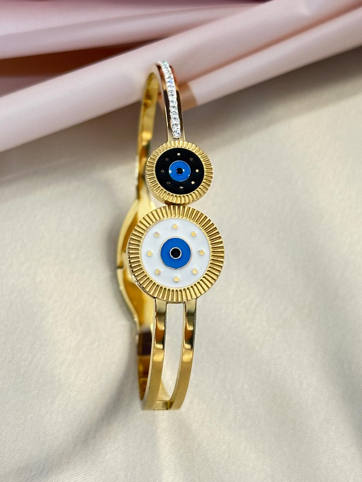 Premium Gold-Plated Evil Eye Bracelet