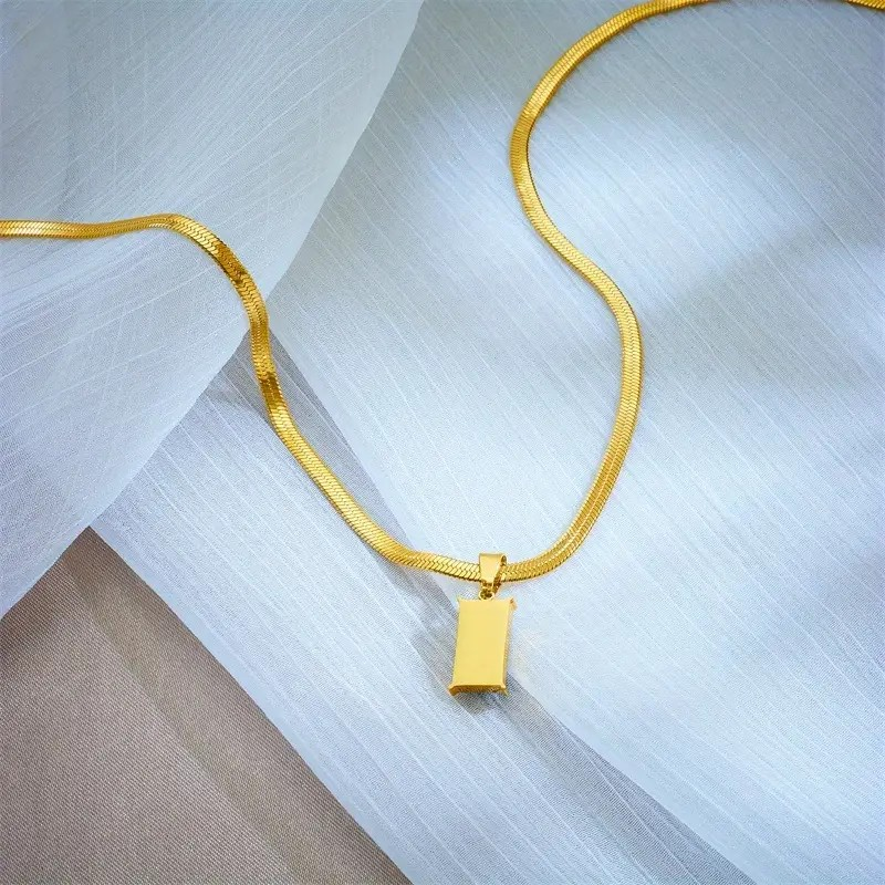 Gold-Plated Premium Snake Texture Pendant Set with Earrings