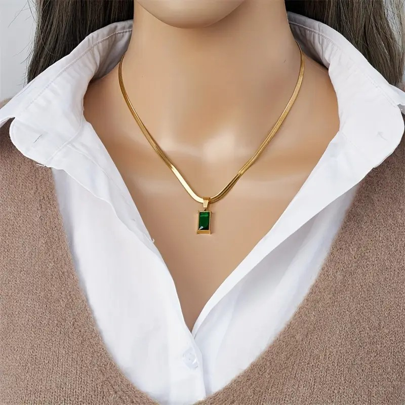 Gold-Plated Premium Snake Texture Pendant Set with Earrings