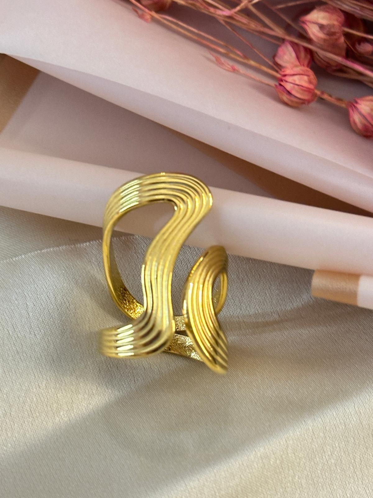 Premium Gold-Plated Ring for Daily or Casual Wear