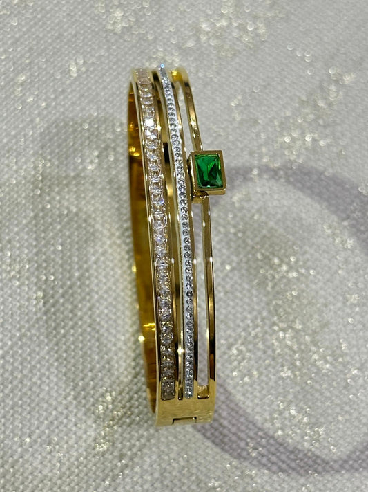 Premium Gold Plated American Diamond Studded Bracelet