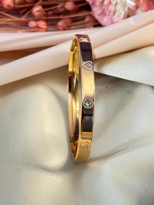Premium Rose Gold American Diamond Studded Bracelet