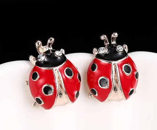 Cute Ladybug Stud Earrings