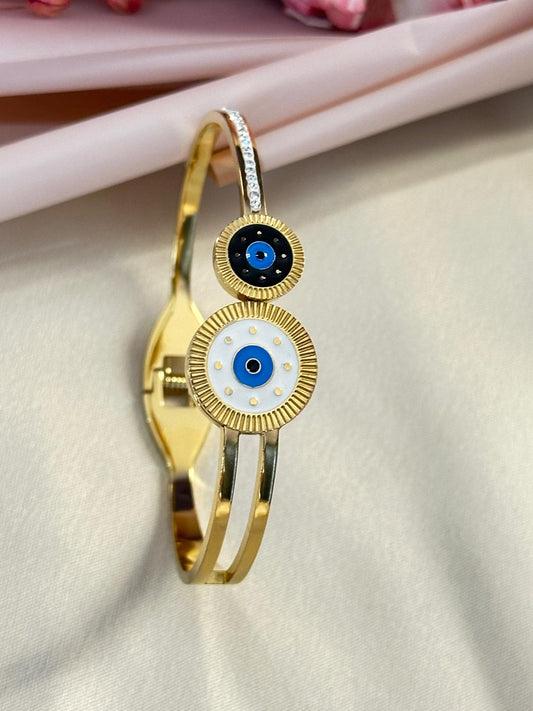 Premium Gold-Plated Evil Eye Bracelet