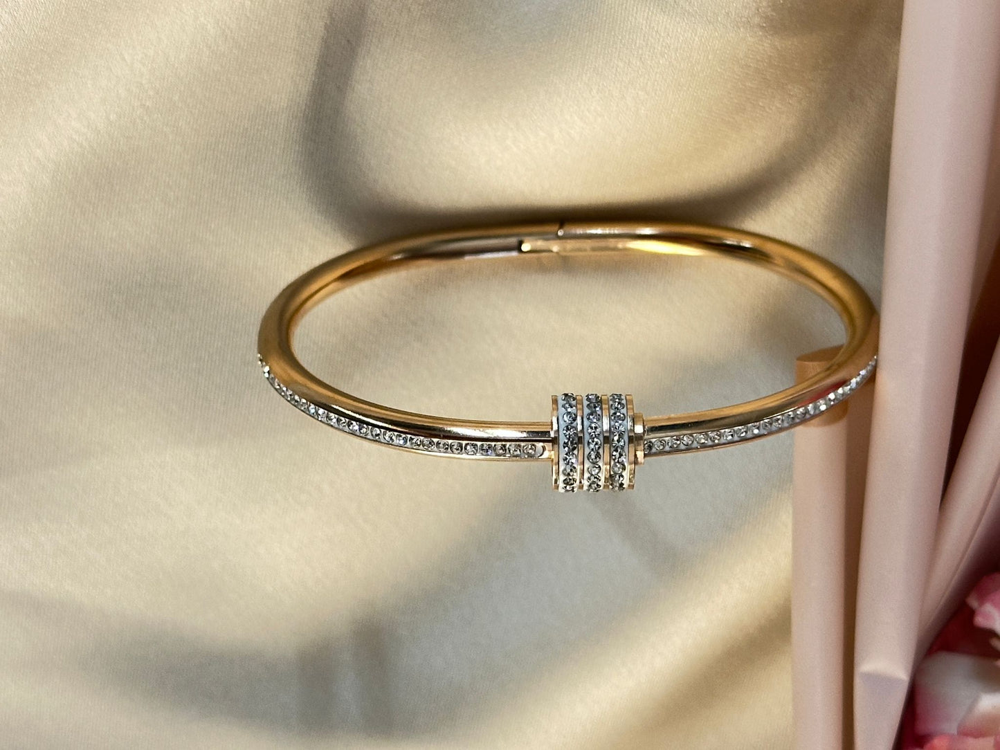 Rose Gold Elegant and Sleek American Diamond Bracelet for Girls and Women