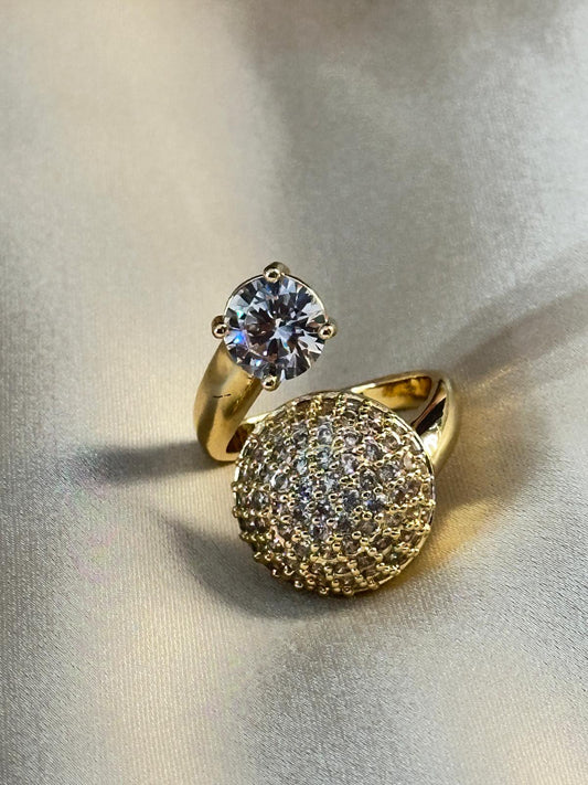 Stunning American Diamond Cocktail Ring