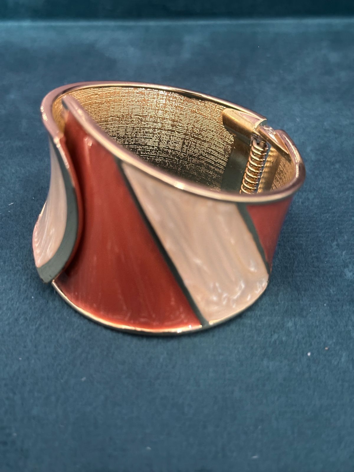 Korean Design Enamelled Cuff Bracelet