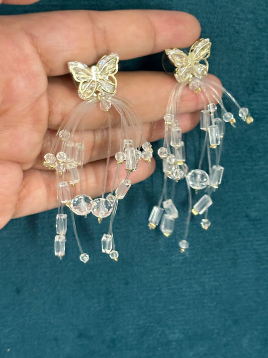 Premium Korean Design Statement Butterfly Earrings