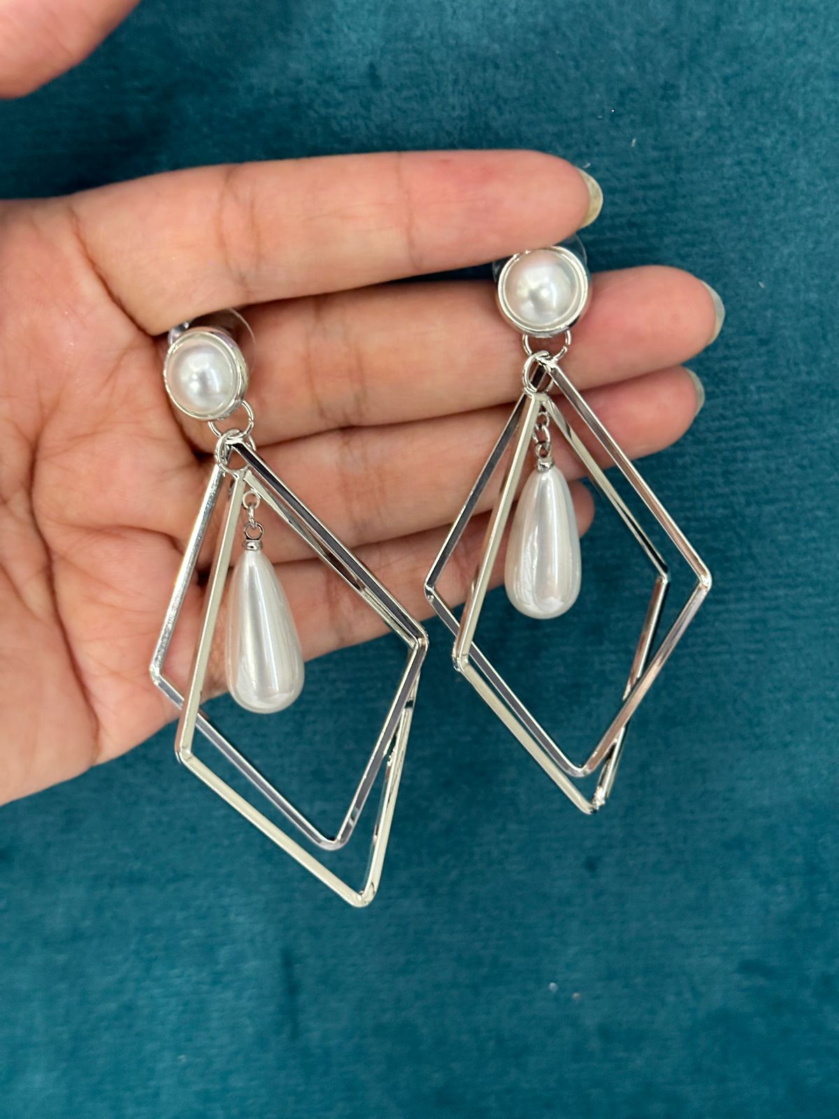 Premium Korean Design Statement Geometrical Earrings