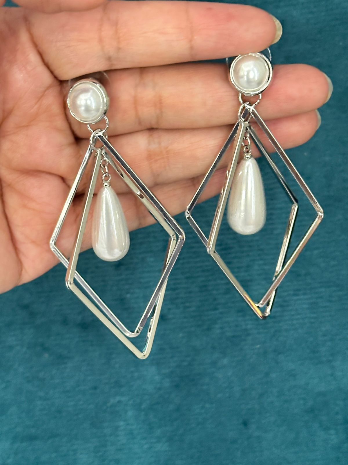 Premium Korean Design Statement Geometrical Earrings