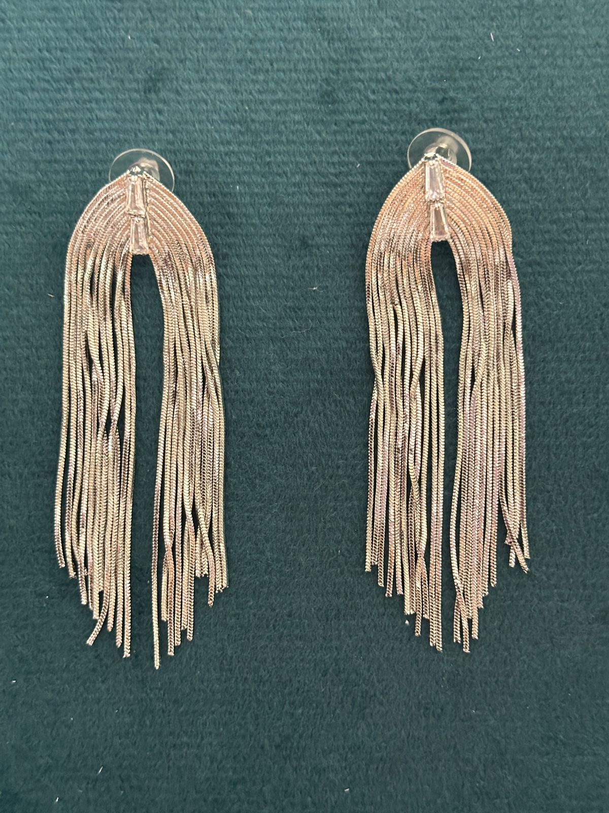 Premium Silver Korean Design Statement Earrings