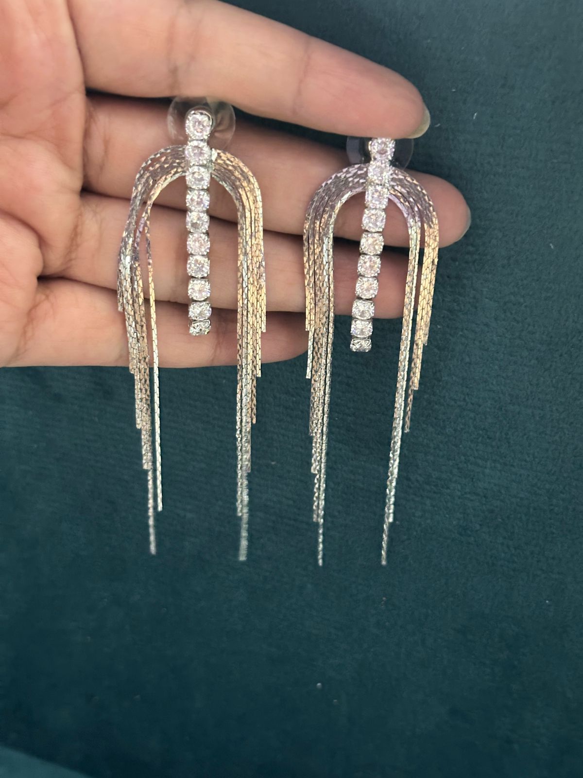 Premium Korean Diamond Light Weight Statement Earrings